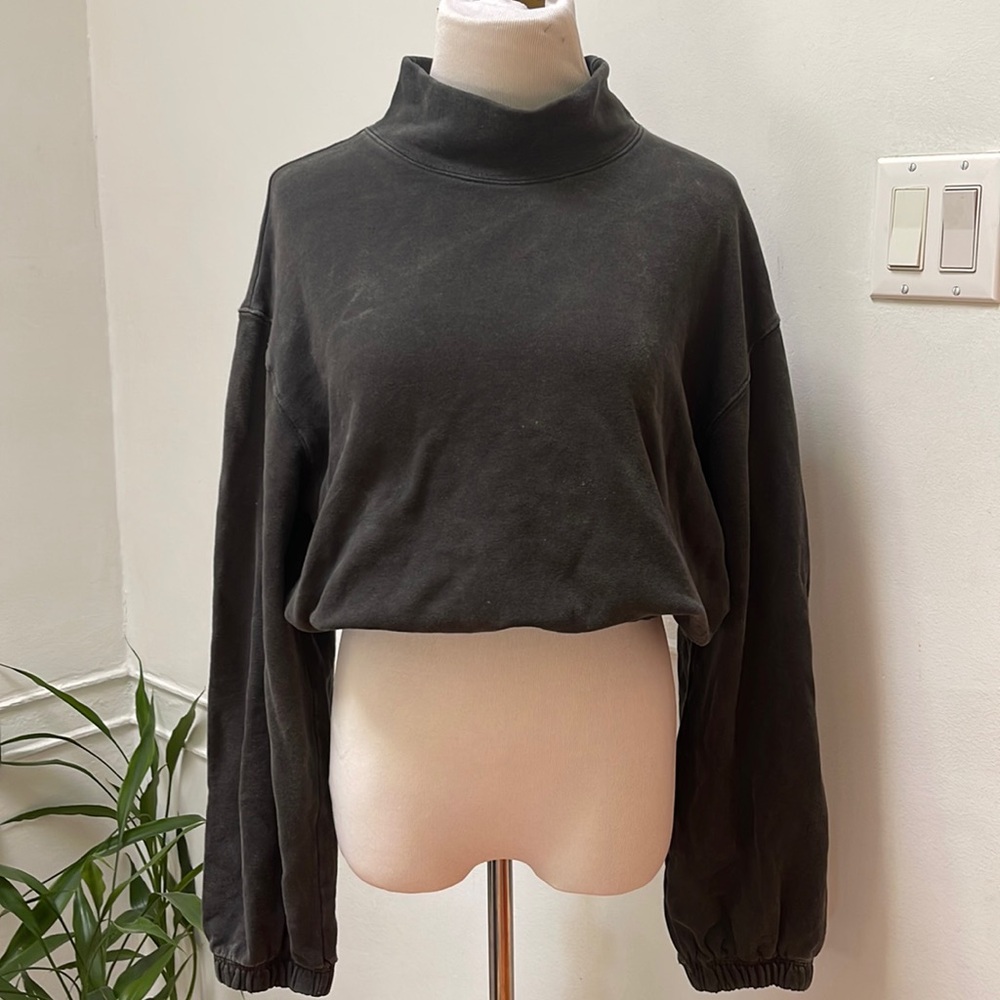 Mock neck sweatshirt